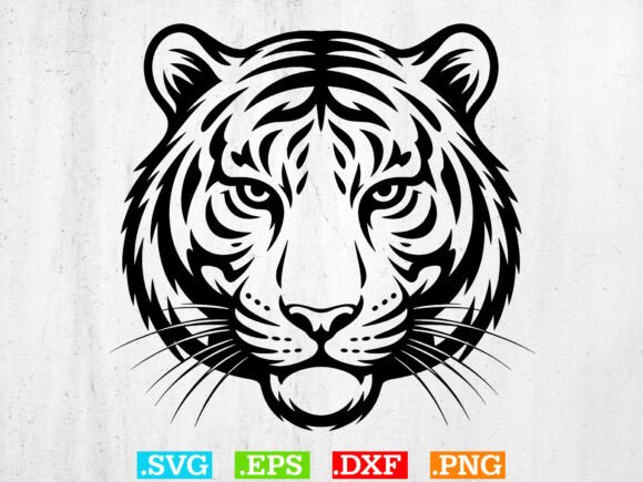 Download Tiger Svg, Tiger Head SVG, Digital FIles - Files Collection