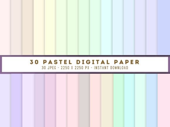 Download Pastel Colour Plain Digital Paper - Colour Collection