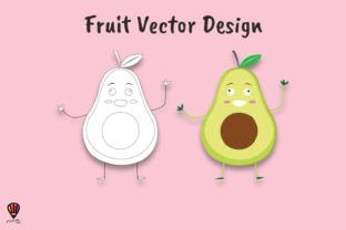 Download Cartoon Avocado Vector Illustration - Cartoon Collection