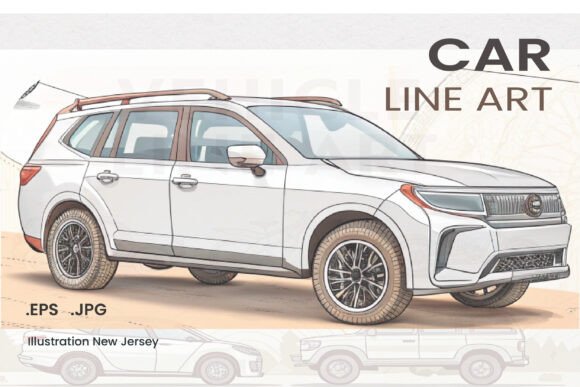 Download Car Line Art Vector Bundle - Car Collection