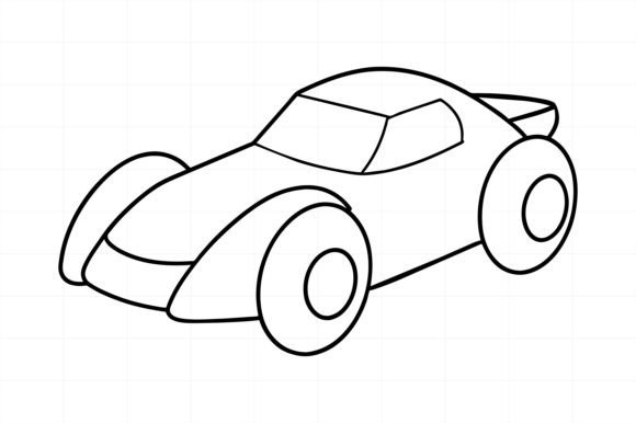 Download Race Car Line Art Illustration - Car Collection