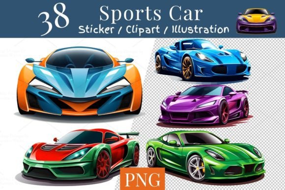 Download 38 Sports Car Clipart Sticker, PNG 809 - Car Collection