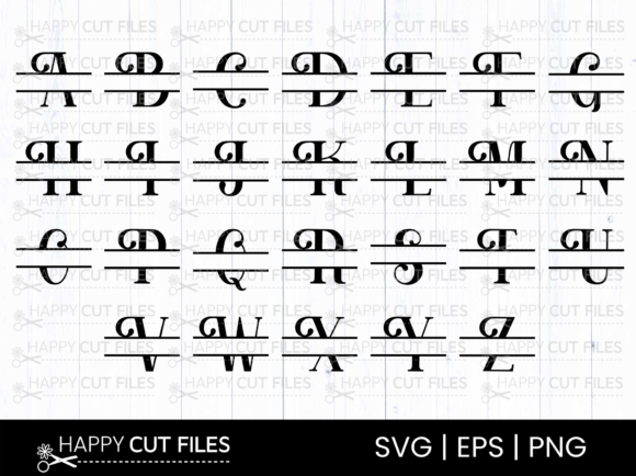 Download Split Svg Monogram Svg Files for Cricut - Files Collection