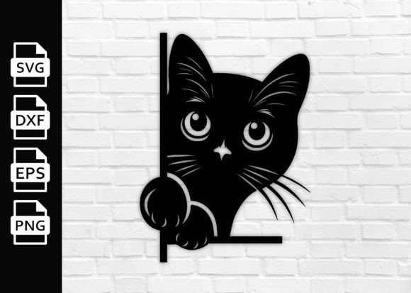 Download Peeking Cat SVG Cut Files DXF, PNG - Files Collection