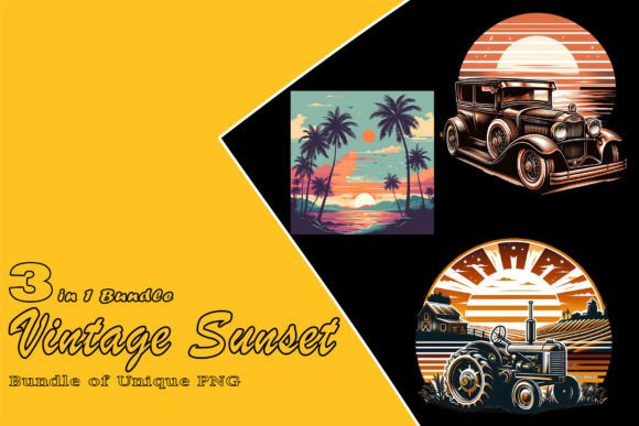 Download Retro Car Illustration Clipart Bundle - Car Collection