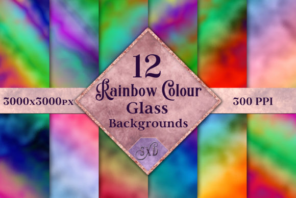 Download Rainbow Colour Glass Backgrounds - Colour Collection