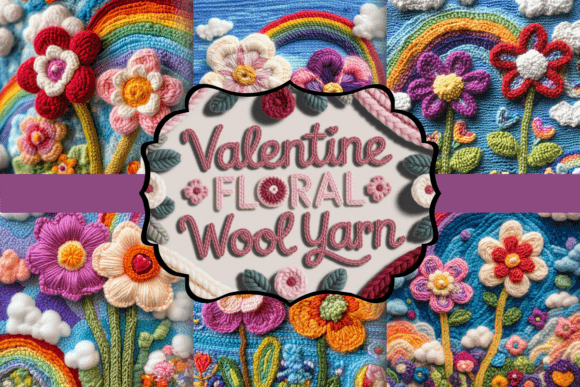 Download Valentine Floral Wool Yarn - Wool Collection